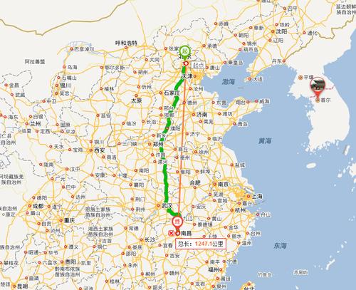 北京到南昌自驾游路过哪些地方