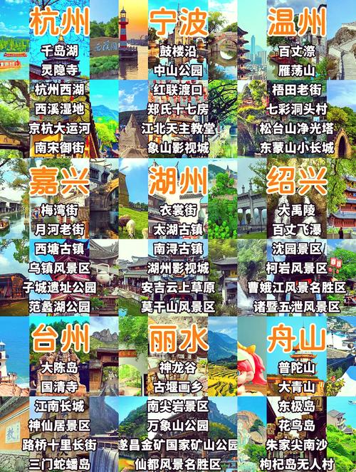 浙江自驾游旅游景点排名前十