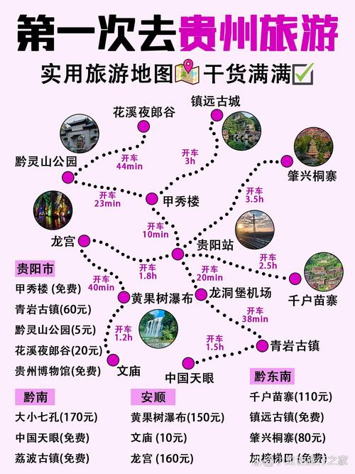 贵州旅游景点地图全图高清版
