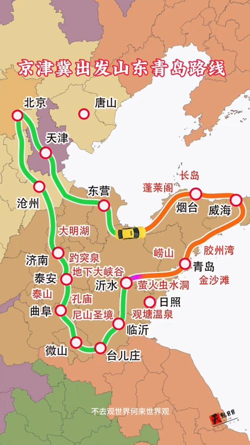 从天津到青岛自驾游路线