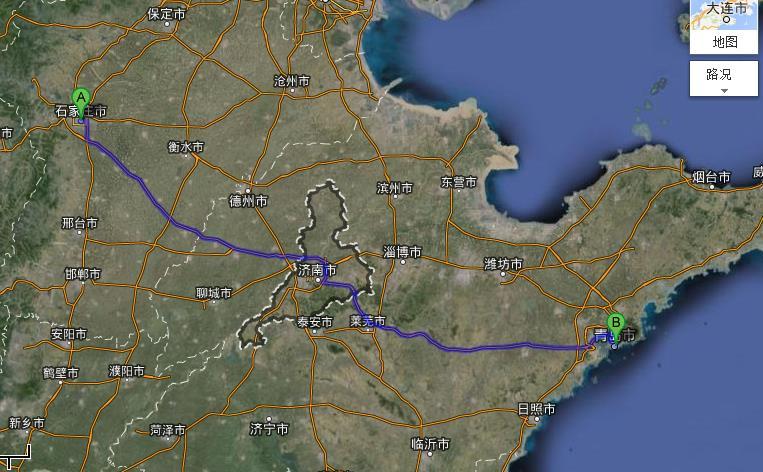 石家庄到青岛自驾游路线