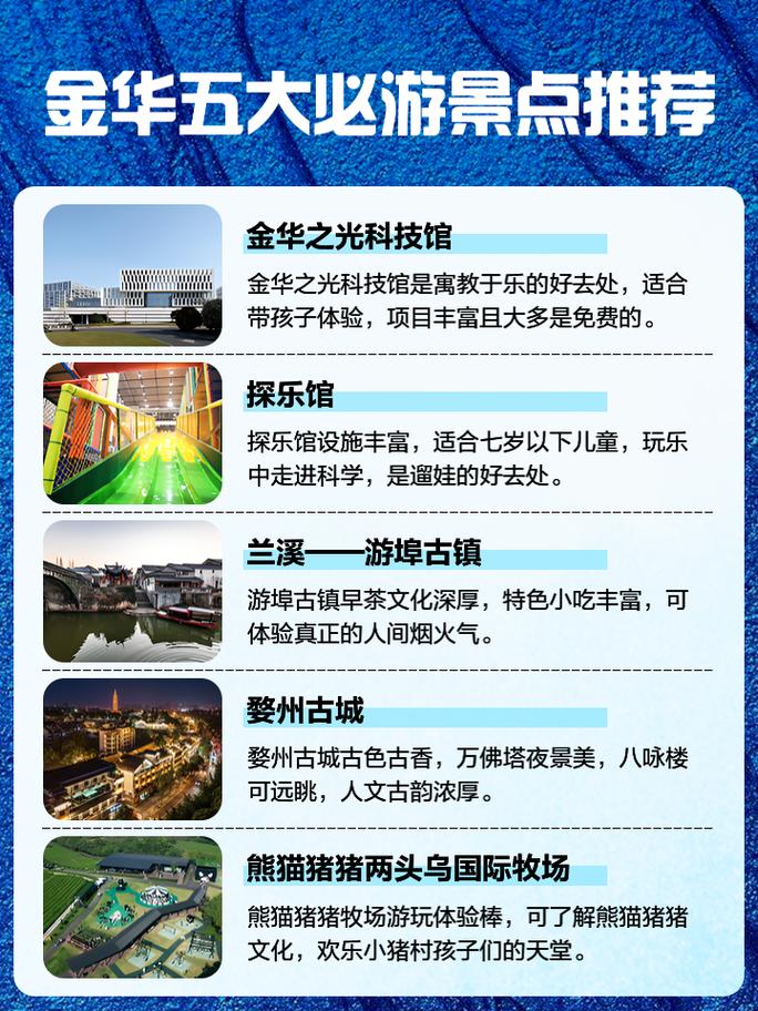 金华风景区有哪些景点介绍