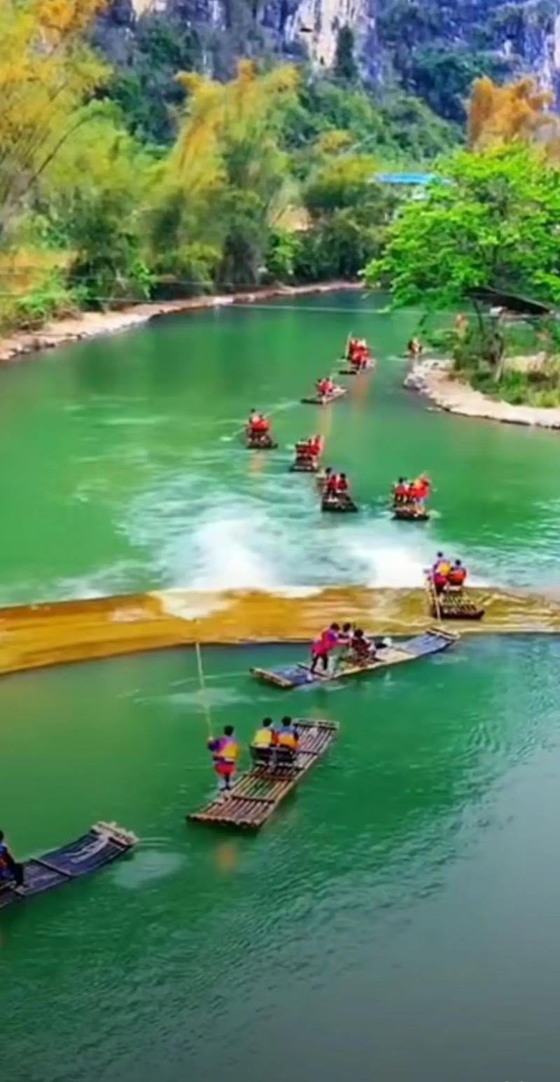 黄花溪竹筏漂流 自驾游