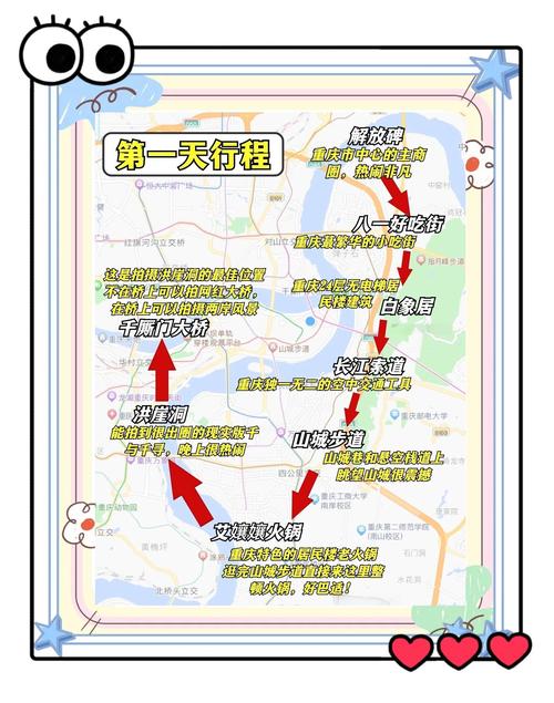 重庆出发自驾游3天路线