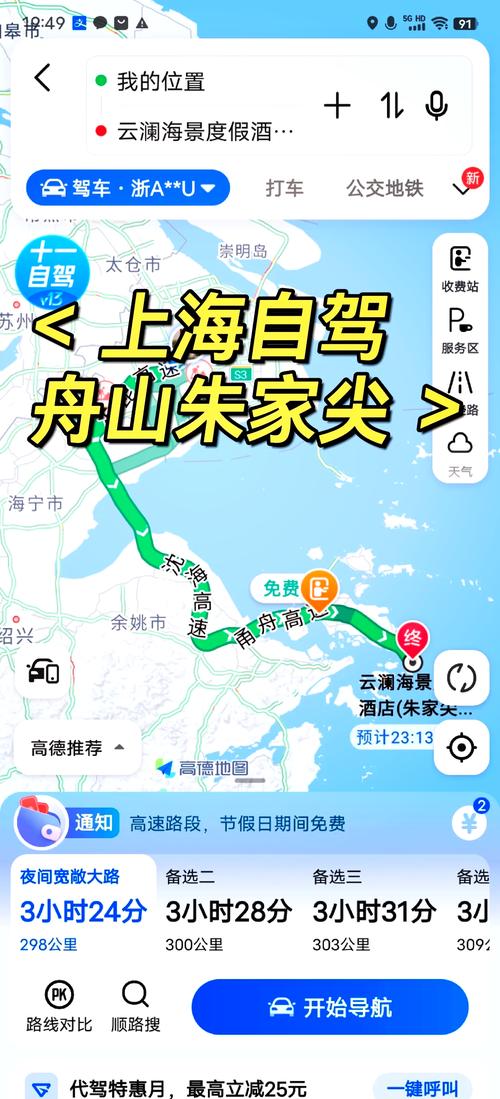 宁波到舟山一日自驾游