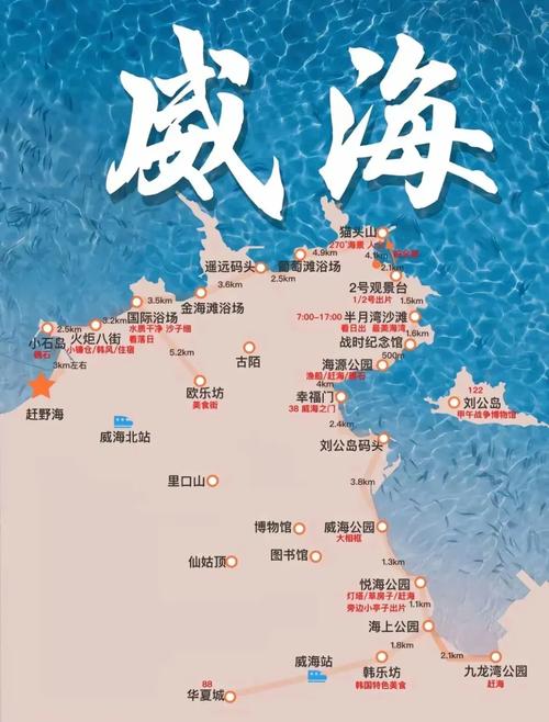 胶东半岛自驾游线路图