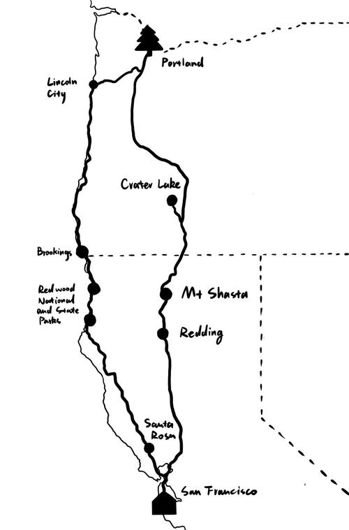 波特兰到旧金山自驾游