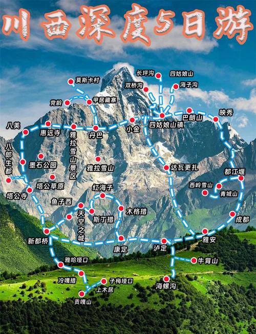 西安到川西五日自驾游