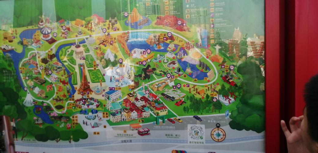 深圳世界之窗景点分布图