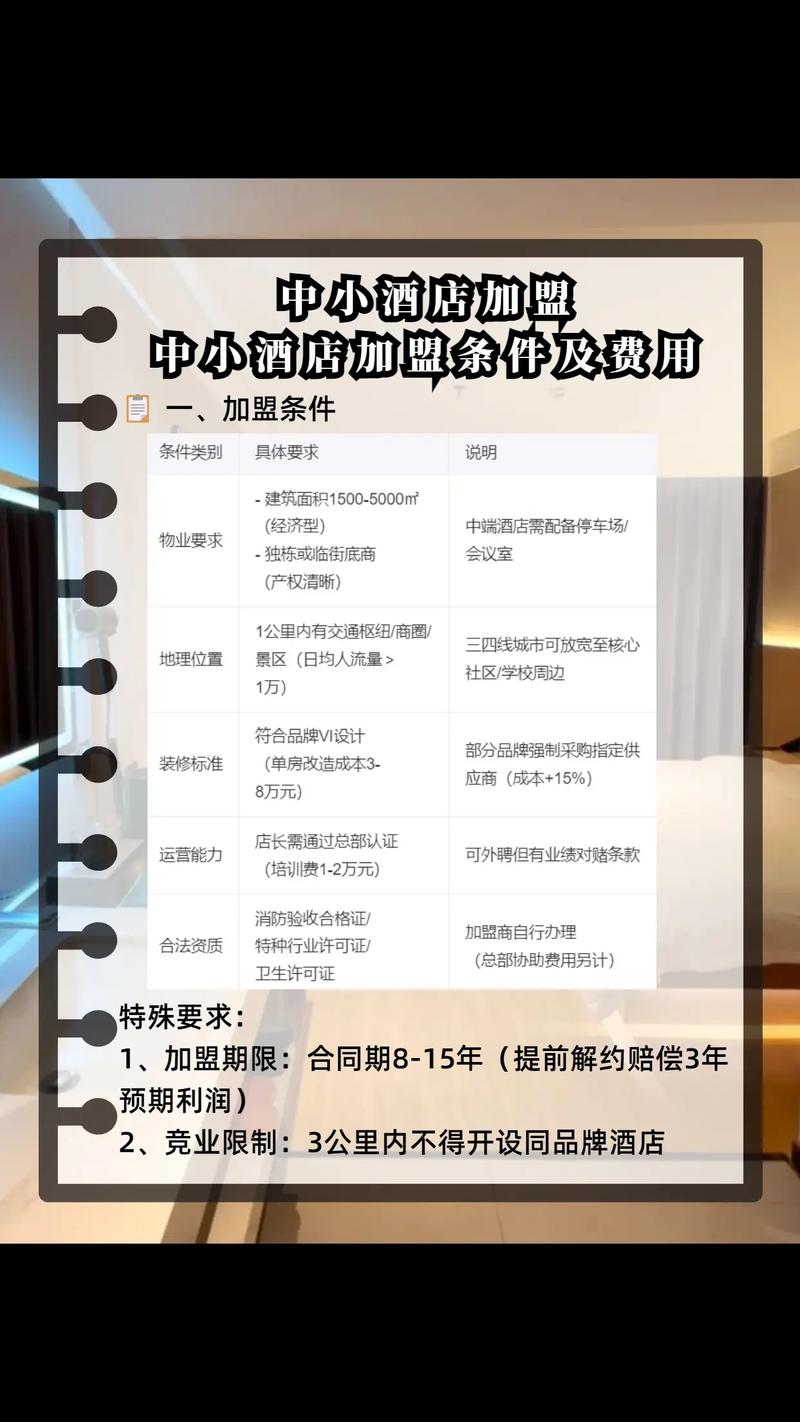 加盟酒店需要什么条件
