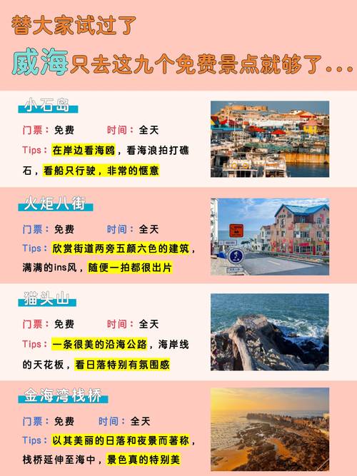 威海旅游景点大全排名榜