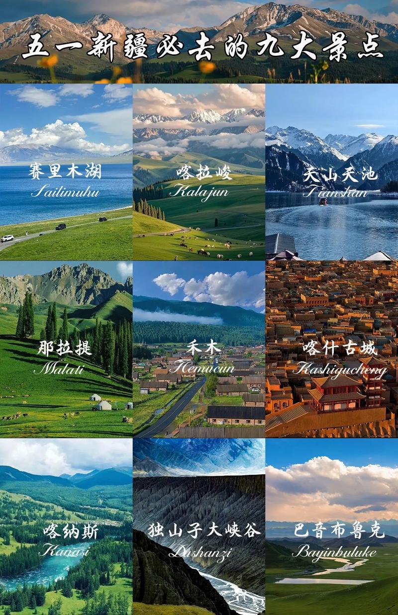 新疆旅游景点排名前十名
