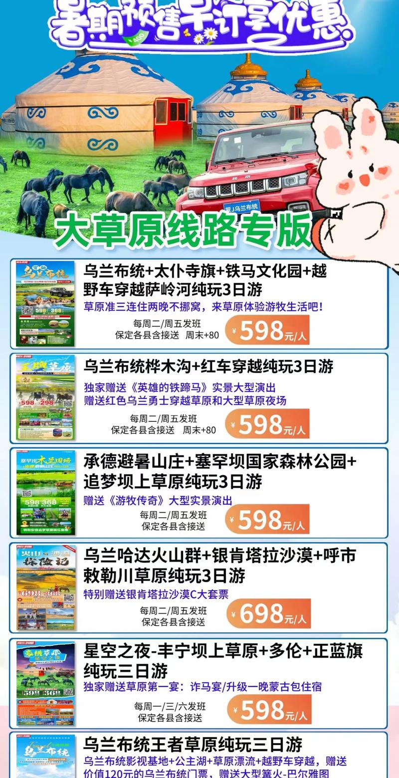 保定到内蒙自驾游路线