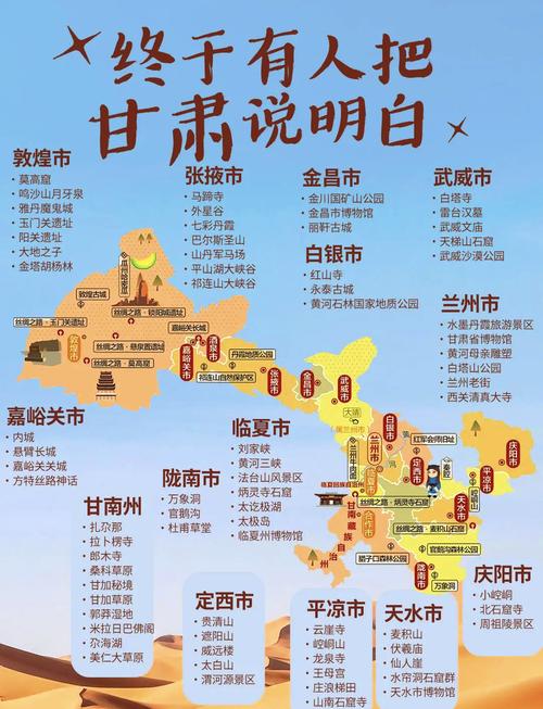 甘肃自驾游最佳线路图