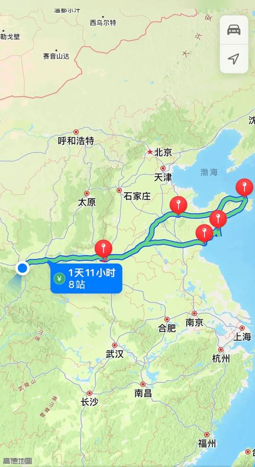 西安去日照自驾游路线