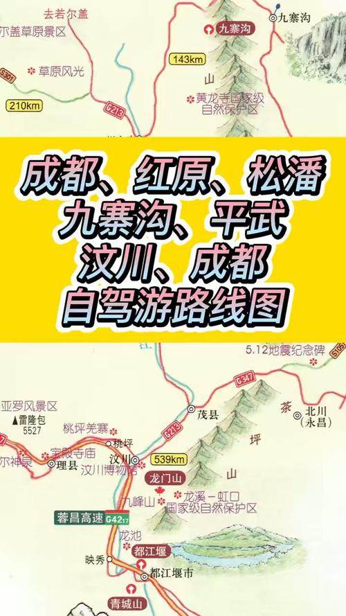 什邡到红原自驾游路线