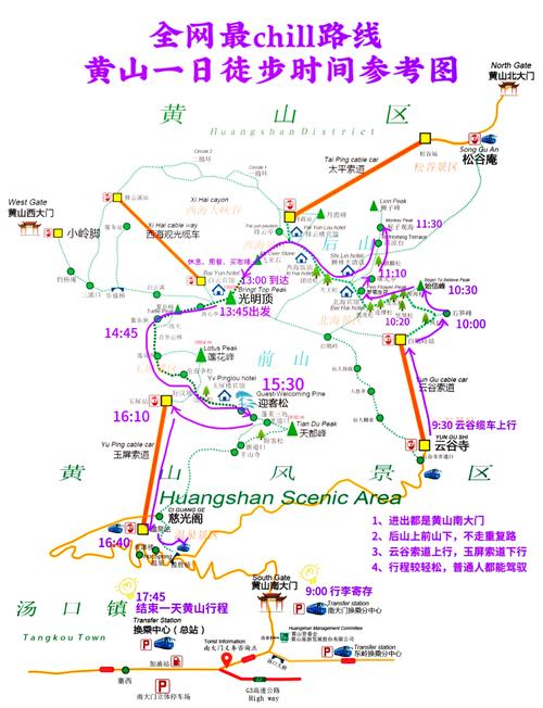 黄山旅游地图景点地图