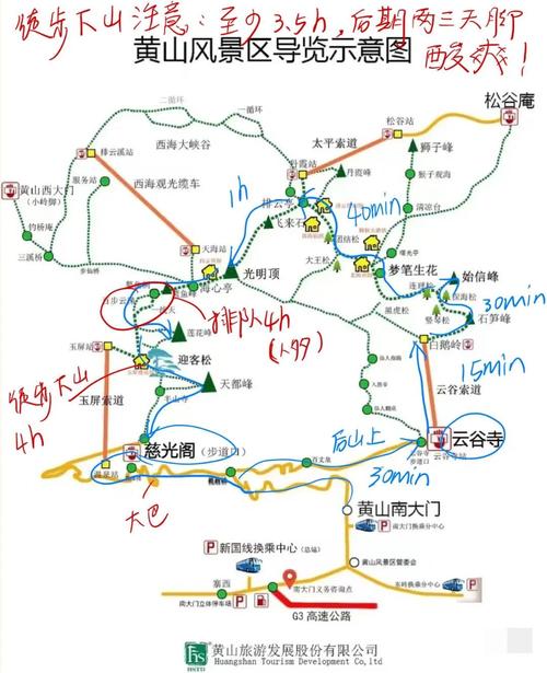 黄山旅游地图景点地图