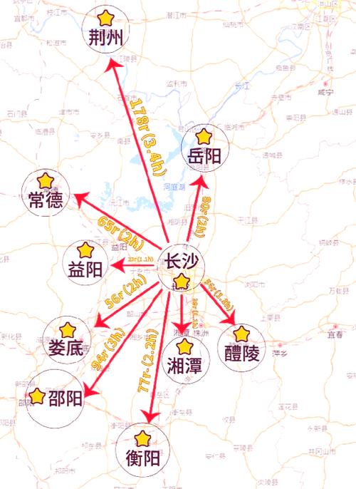 长沙周边自驾游路线图