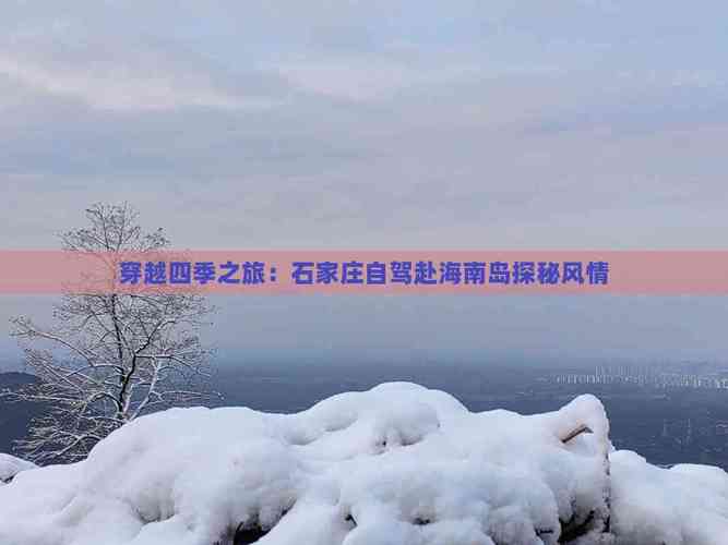 石家庄海南自驾游攻略