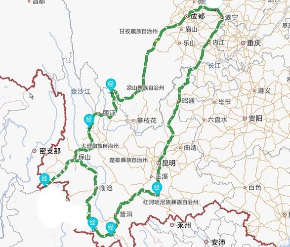 武汉至云南自驾游路线