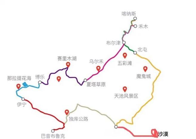 兰州到北疆自驾游路线