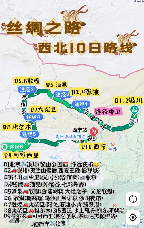 张掖到新疆自驾游路线