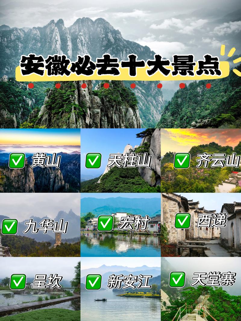 安徽周围短途旅游景点