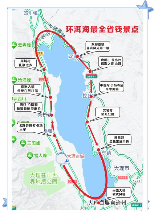 环洱海自驾游最佳路线