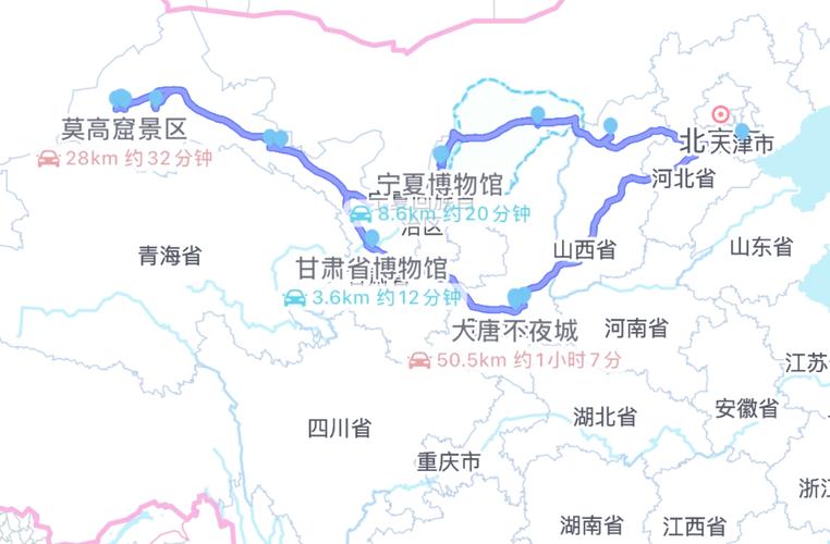 西安至敦煌自驾游线路