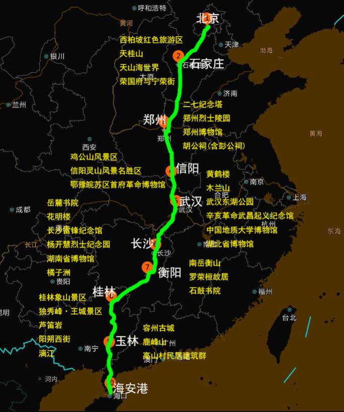 北京到海口自驾游线路