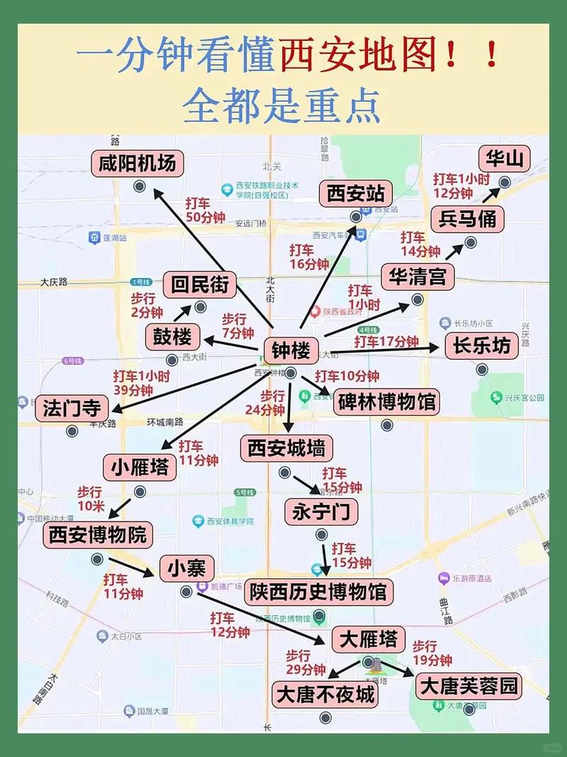 西安旅游景点大全地图